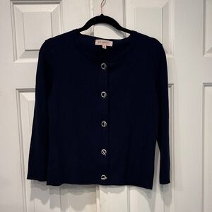 Philosophy Medium Navy Blue Sweater with Toggle buttons